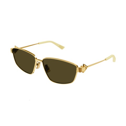 Bottega Veneta BV1185S 002 gold brow | Unisex sunglasses