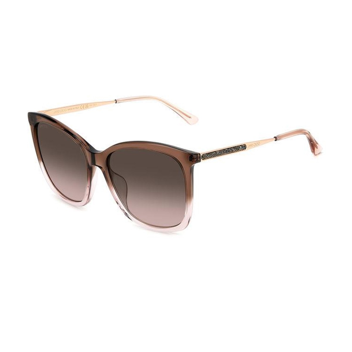 Jimmy Choo - Triny - Brown Shaded Polarized Aviator Sunglasses with Gold  Metal Frame - Jimmy Choo Eyewear - Avvenice