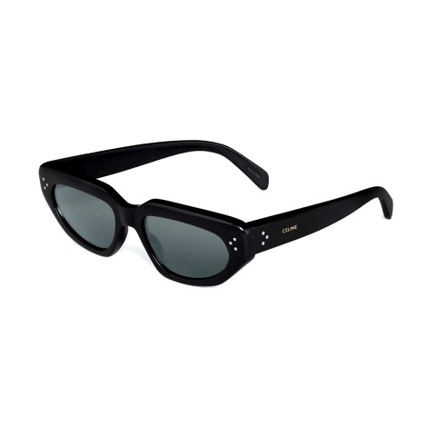 Celine CL40216U 55 Brown Grad & Black Shiny Sunglasses