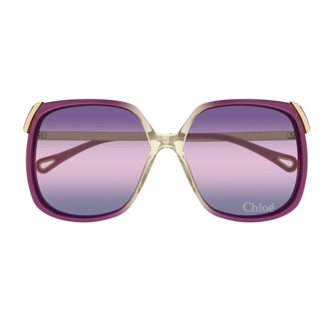 Chloé CH0286S Aly – Linea Chloé 006 Burgundy Gold Violet | Occhiali da sole Donna